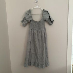 Girl and the Sun - Smocked Seafoam Green Dress